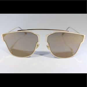 Gold sunglasses with gold lenses